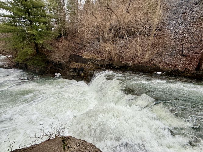 Top of Cascade Falls (Cascade Mills Falls)