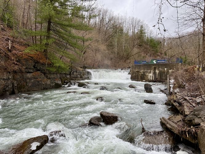 Downstream view of Cascade Falls