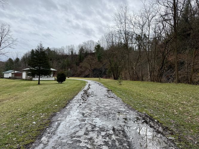 Very muddy trail