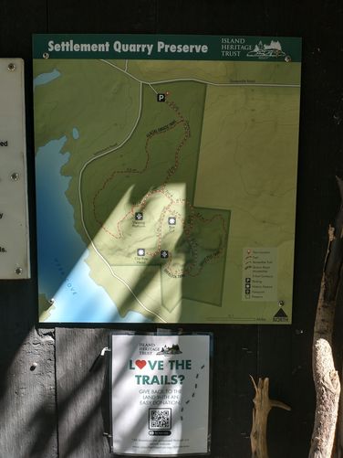 Posted trail map 
