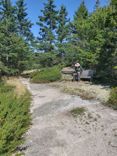 One of many benches to rest and appreciate the Views