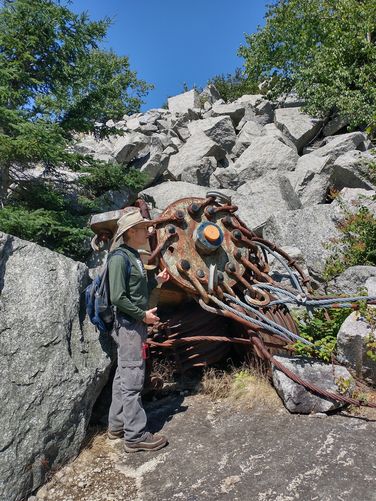 Remnants of quarry derrick