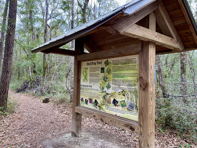 Trailhead for the Sewee Shell Ring & Mound
