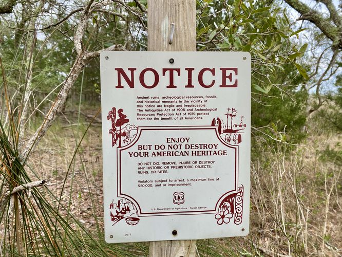 Do not tamper or destroy the ancient Native American clam mound