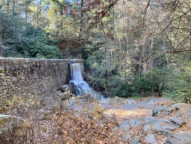 Stametz Dam Falls, approx. 15-feet tall