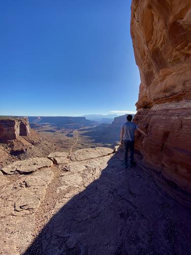 Dave at the Shafer Canyon Overlook