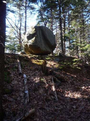 Large boulders just off the trail
