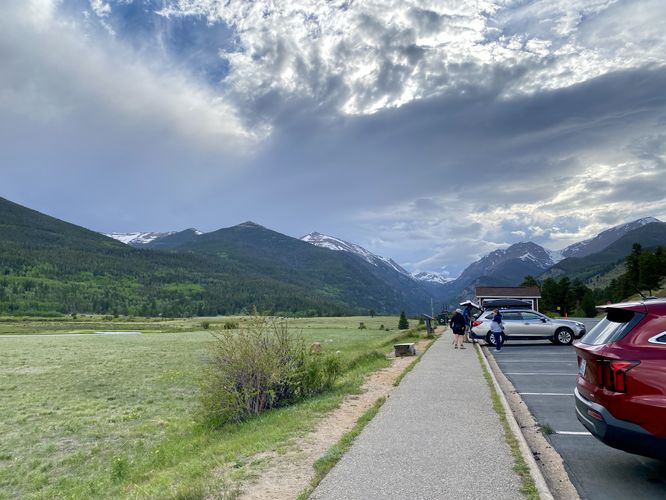 Paved universally-accessible pathway at Sheep Lakes