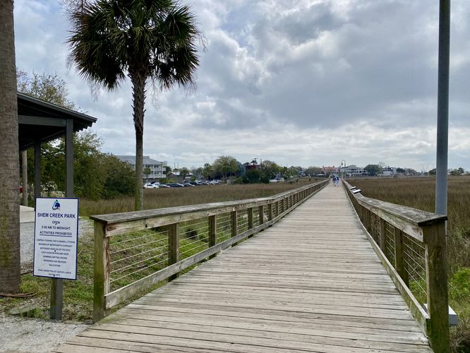 Shem Creek Boardwalk trailhead