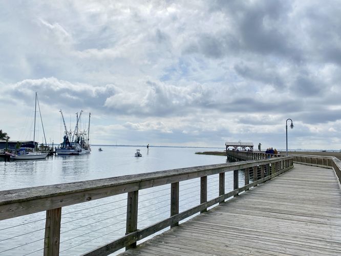 Shem Creek and the boardwalk
