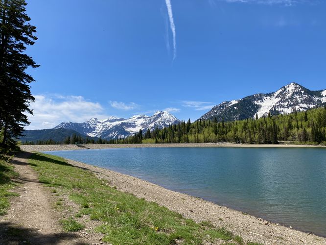 View of Mt. Timp and Silver Lake Flat Reservoir