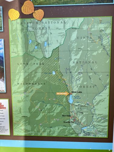 Silver Lake Trailhead area map