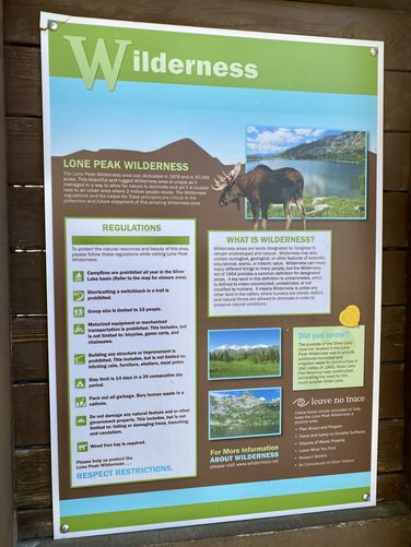 Lone Peak Wilderness info