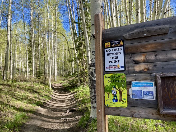 No fires beyond the trailhead