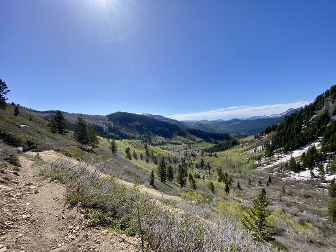 View into the American Fork Canyon from the Silver Lake Trail