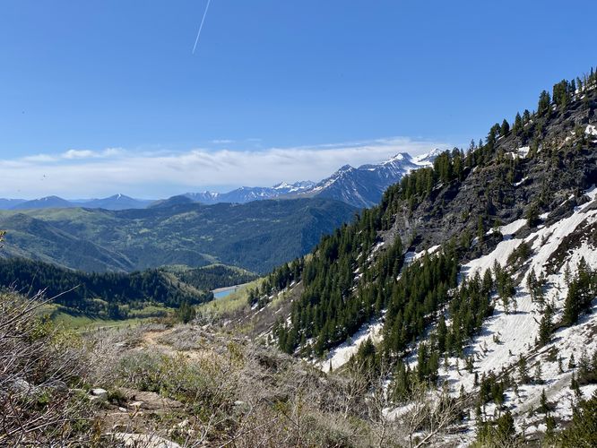 View of Mt. Timpanogos and the Silver Lake Flat Reservoir