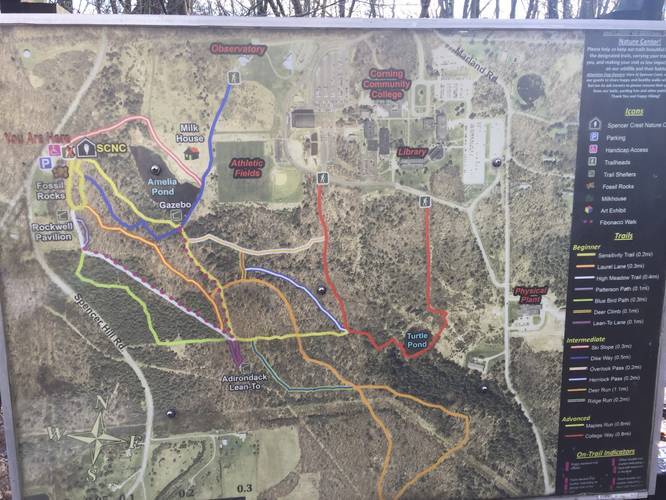 Spencer Crest Nature Center Trail Map