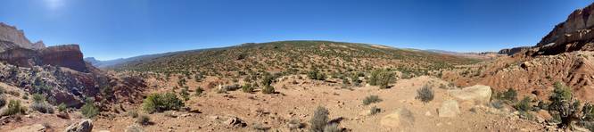 Panoramic view from Slickrock Divide