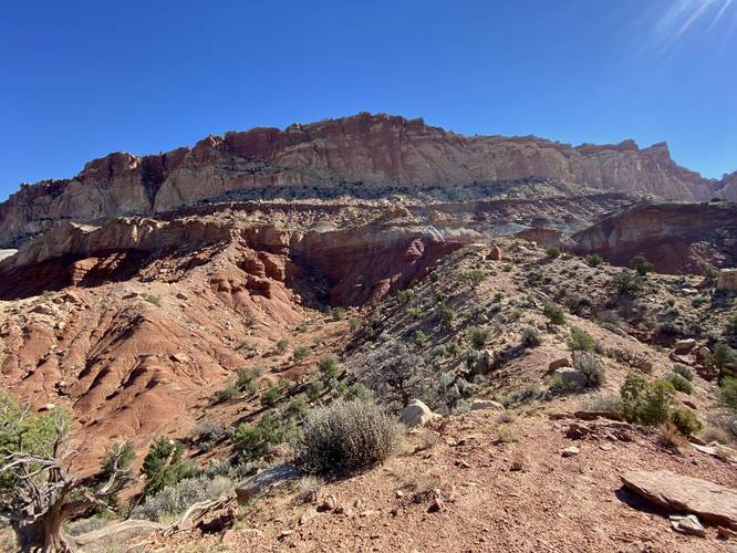 View from Slickrock Divide at Capitol Reef National Park