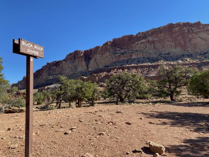 Slickrock Divide at Capitol Reef Naitonal Park