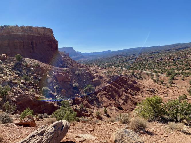 View from Slickrock Divide at Capitol Reef National Park