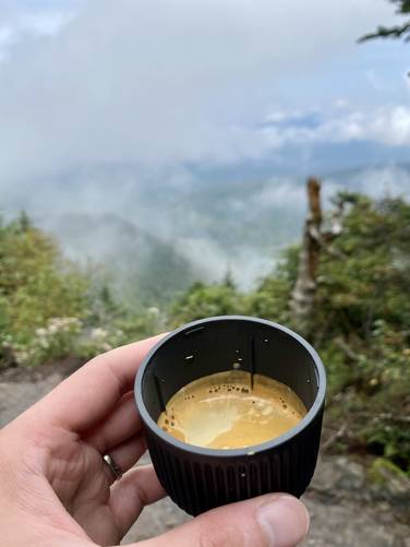 Espresso at the Slide Mountain Vista
