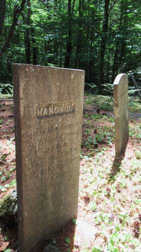Gravestone marker from 1800s
