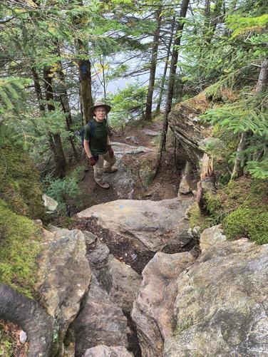 Be careful on slippery rocks 