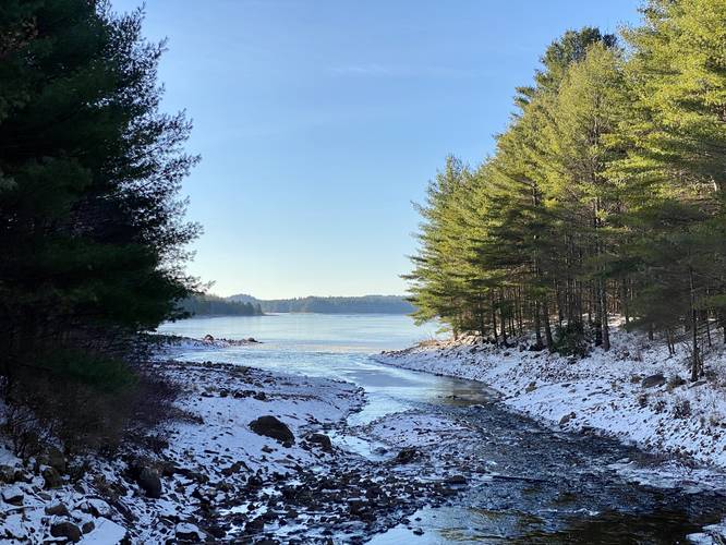 View of Quabbin Reservoir from the trail