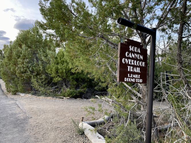 Soda Canyon Overlook Trail trailhead
