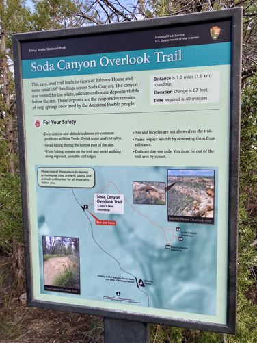 Soda Canyon Overlook Trail info