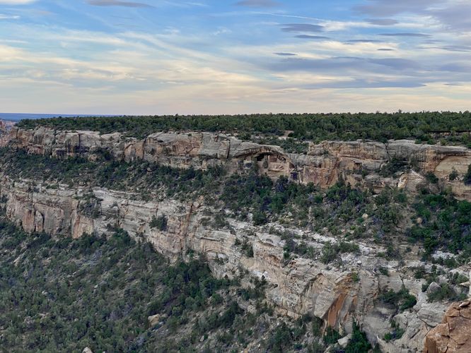 View of Soda Canyon where the Balcony House can be found