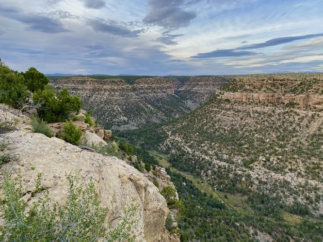 Northward view of Soda Canyon from the 2nd (middle) overlook