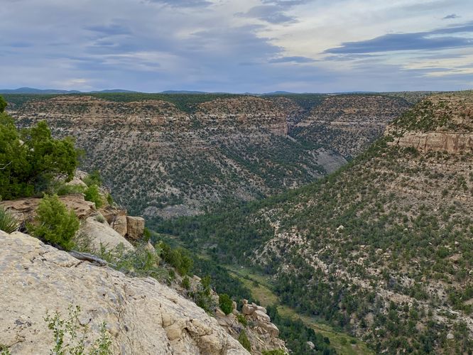 Northward view of Soda Canyon from the 2nd (middle) overlook
