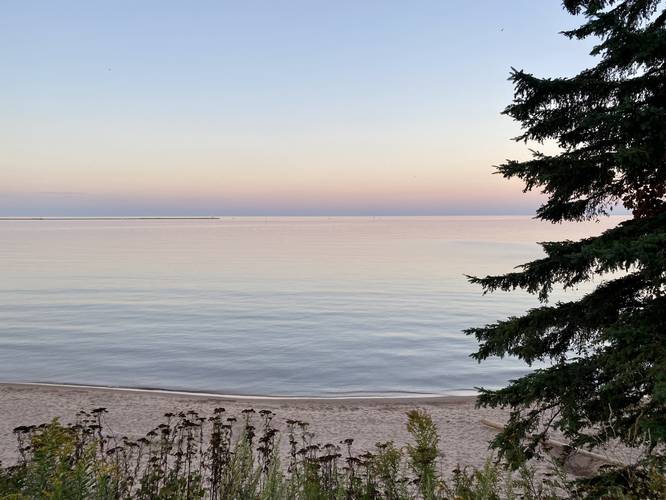 View of Lake Superior at sunset