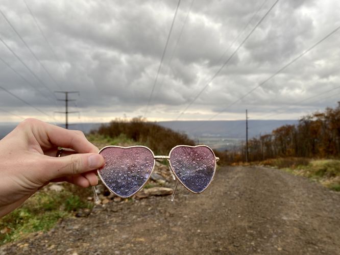 Found some sweet heart-shaped sunglasses