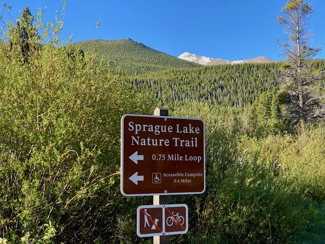 Speague Lake Trail trailhead