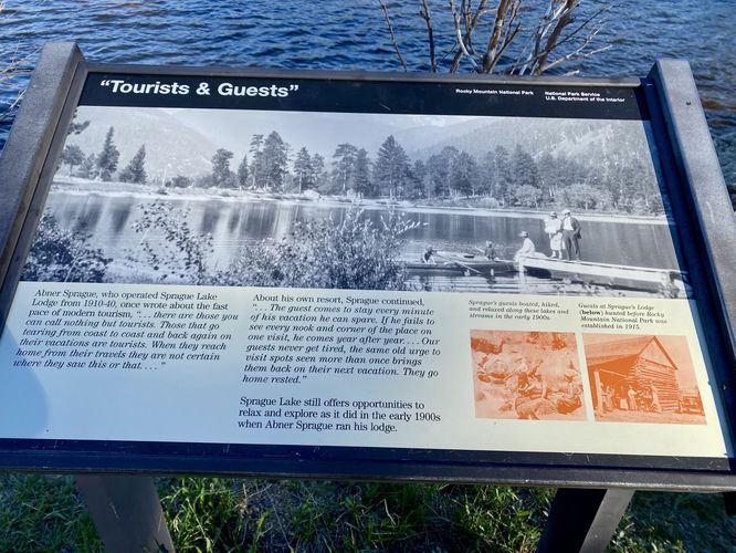 History of Sprague Lake tourism