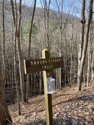 Square Timber Trail trailhead