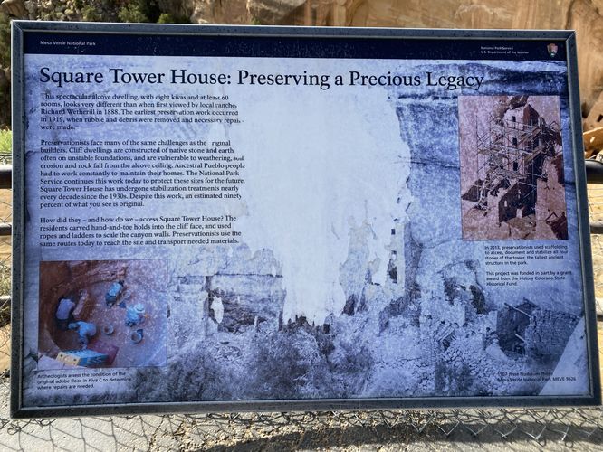 Square Tower House: Preserving a Precious Legacy historical info kiosk