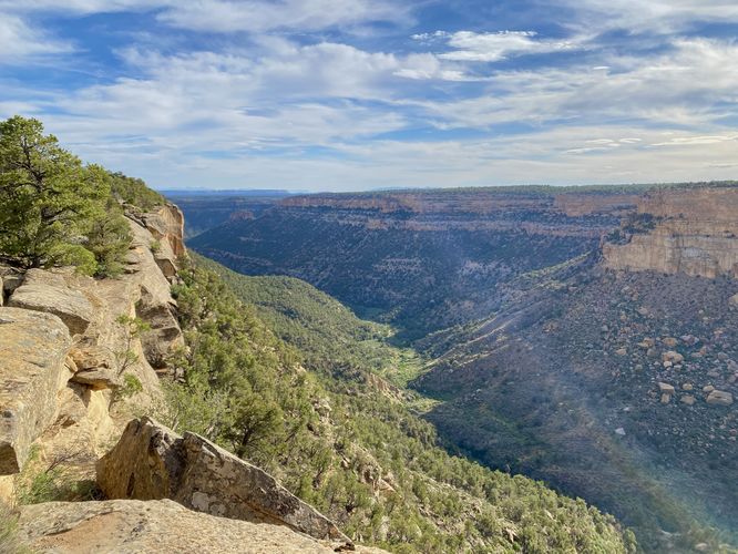 Canyon views from the Square Tower House Overlook