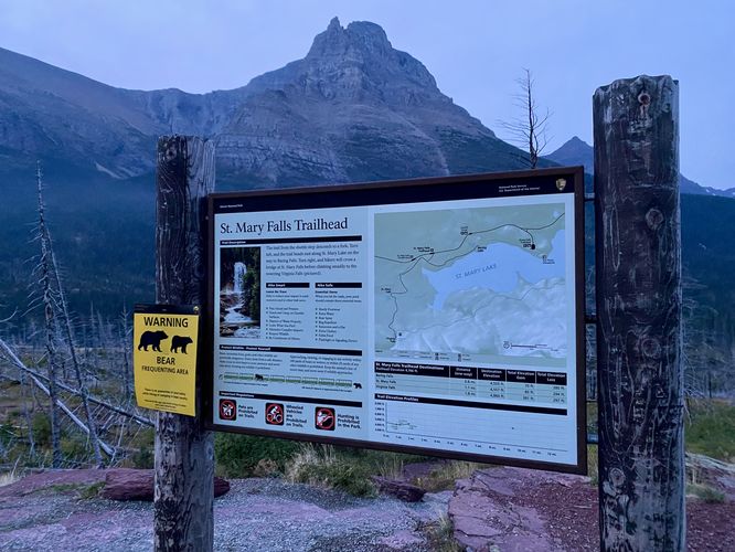 St. Mary Falls trailhead