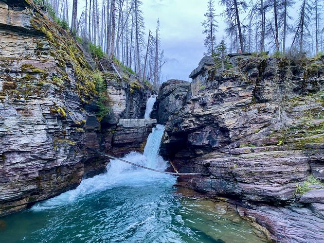 Default image for St. Mary Falls and Virginia Falls Hike, a 3.8-mile trail in Saint Mary, MT (US)