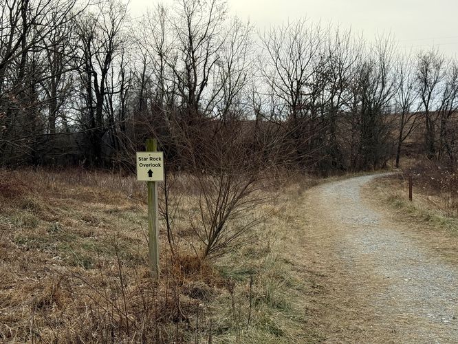 Follow signs for Star Rock Overlook