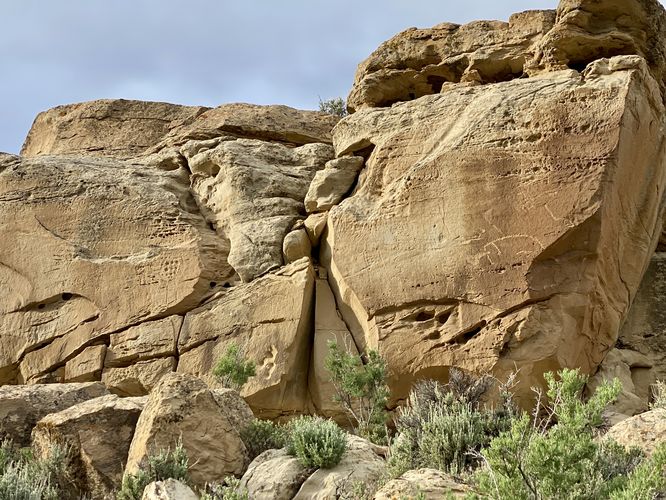 State Bridge Interpretive Site petroglyphs