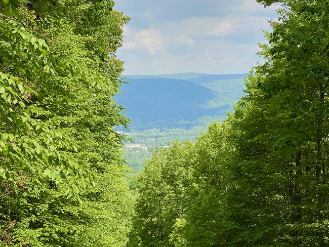 Pipeline view toward East Corning, NY