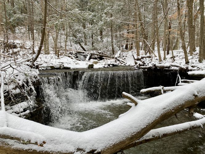 3-foot tall waterfall