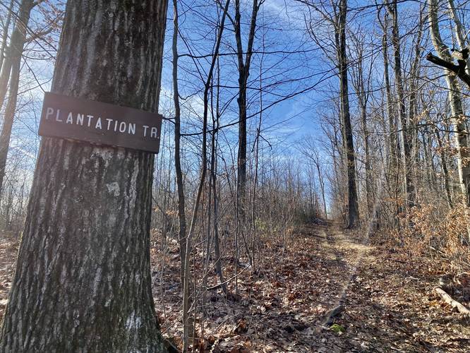 Plantation Trail sign