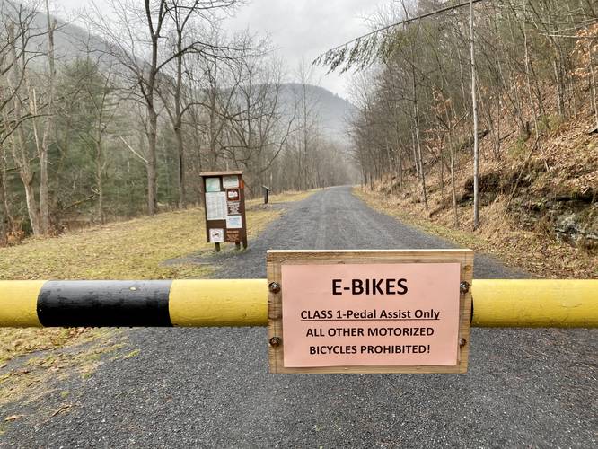 E-Bikes prohibited on Pine Creek Trail - Jan 1, 2022
