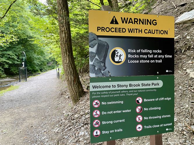 Danger, falling rocks